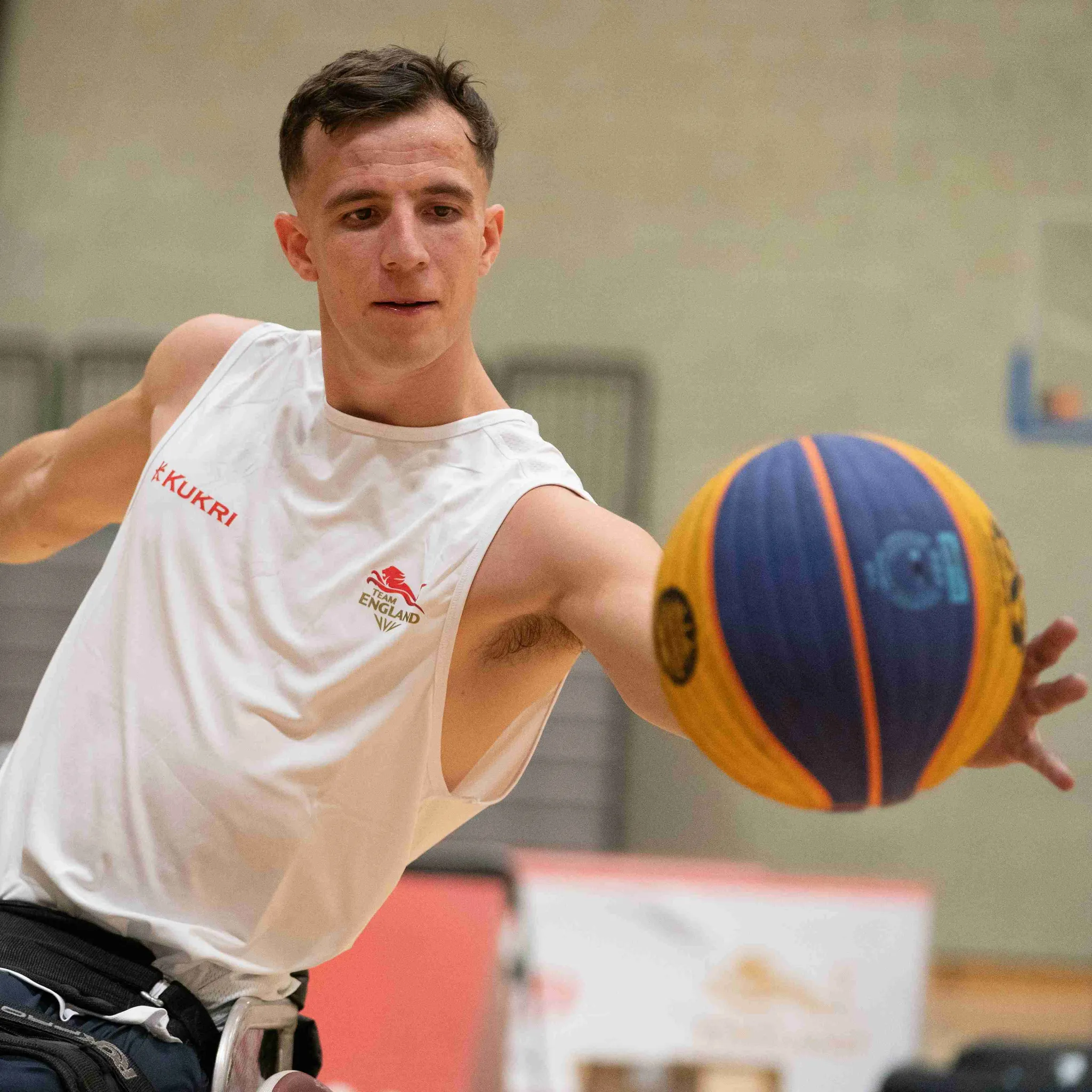 team england player playing basketball