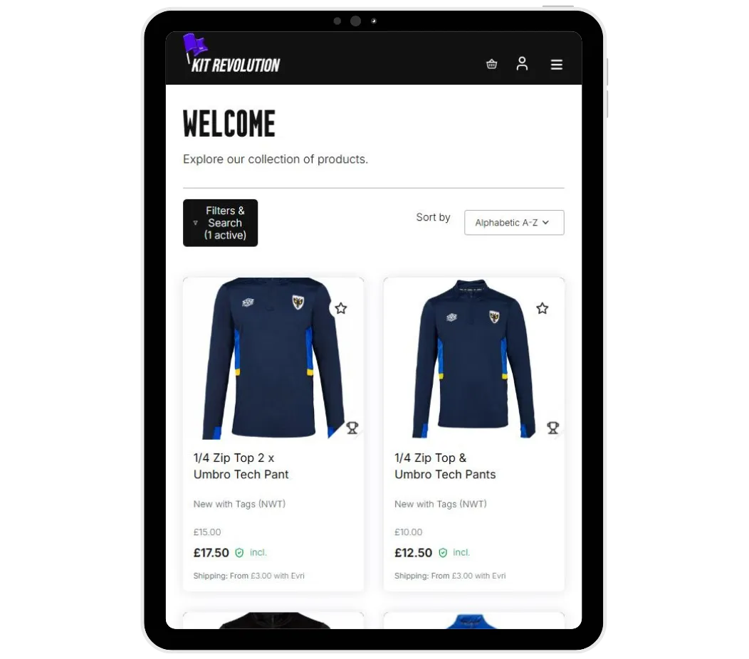 AFC Wimbledon Kit Listing Image
